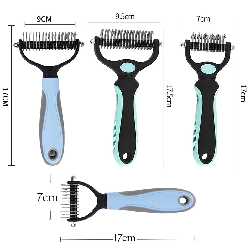 Professional Pet Deshedding Brush Grooming Essential for Dogs