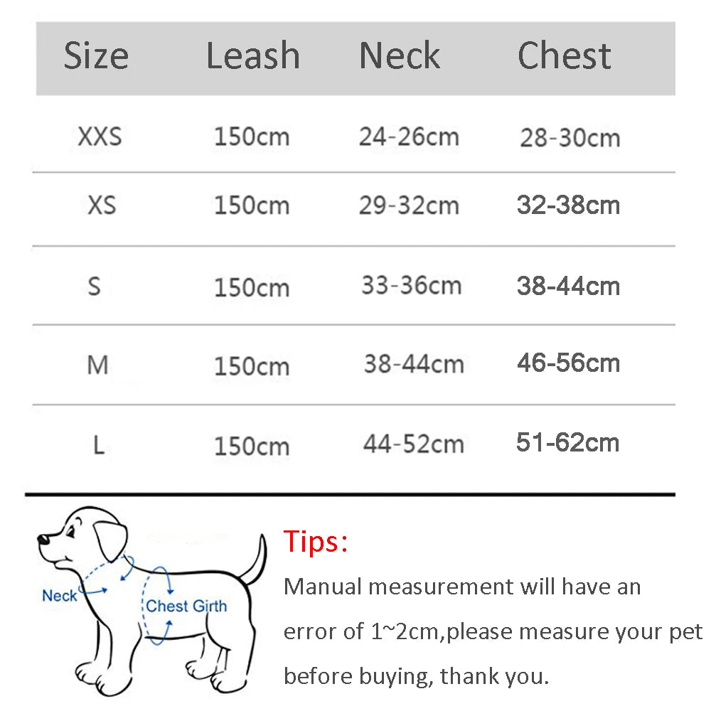 Adjustable Dog Harness Leash Set Perfect for Small Breeds