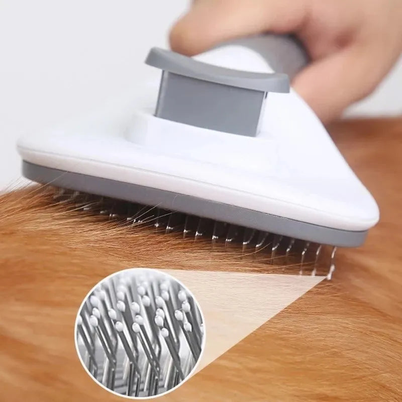 Self-Cleaning Pet Hair Remover Brush Grooming Essential for Dogs