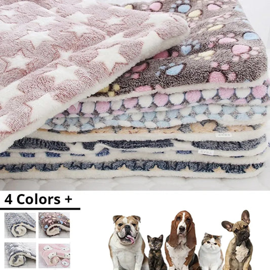 Cozy Fleece Pet Sleeping Mat Soft & Washable Blanket for Dogs