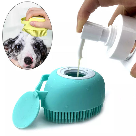 Soft Silicone Bath Massage Gloves: Dog Grooming Tool