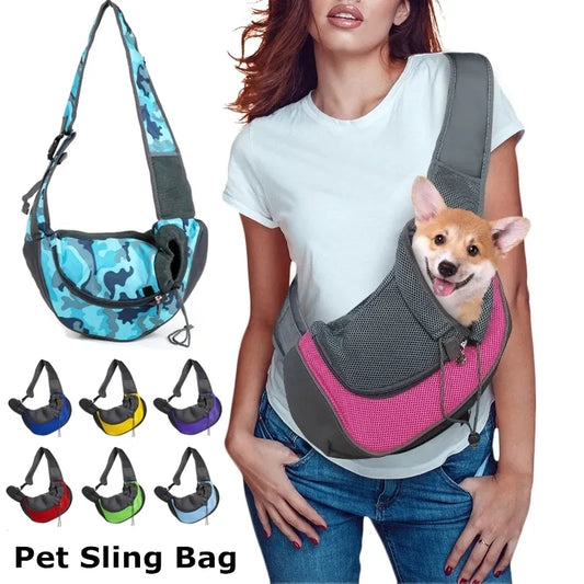 Outdoor Travel Pet Shoulder Bag Comfortable Sling Handbag for Dogs